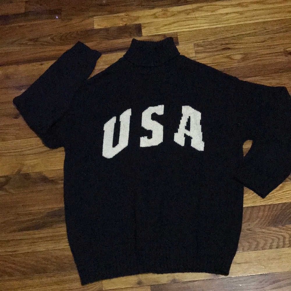 Navy Blue Ralph Lauren Turtle Neck Sweater - Picture 2 of 8